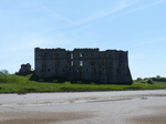 FZ029547 Carew castle from river's mud flats.jpg